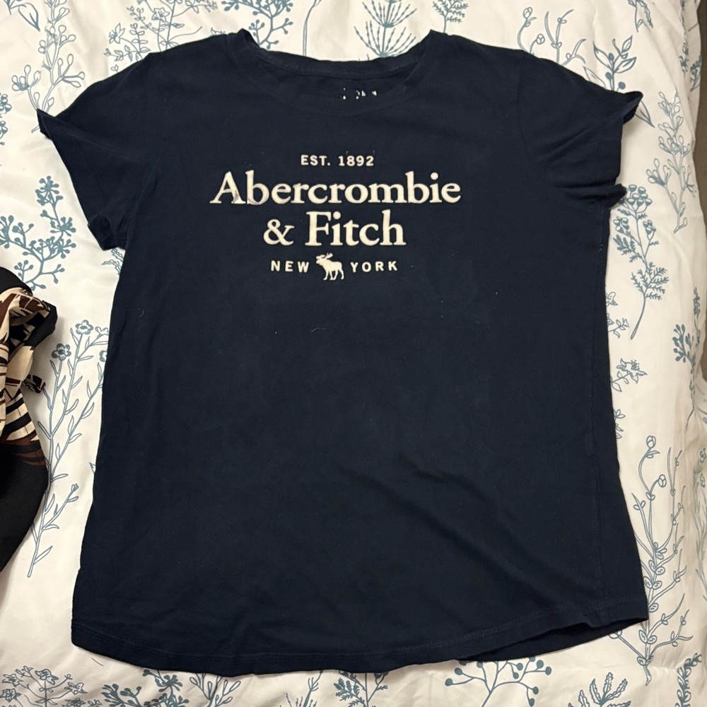 Abercrombie & Fitch Navy Blue T-Shirt